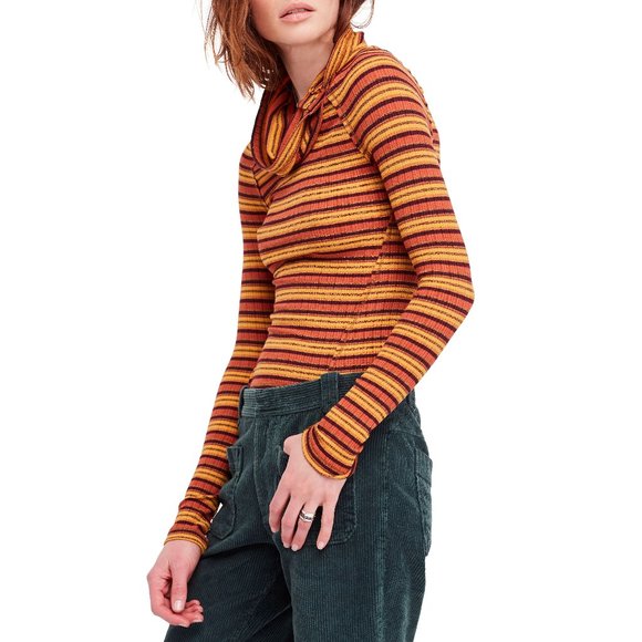 Free People Tops - Free People Cape Cod Striped Knit Thermal NWT
